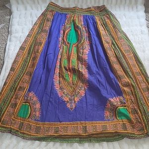 Beautiful fashion skirt plus size dashiki print